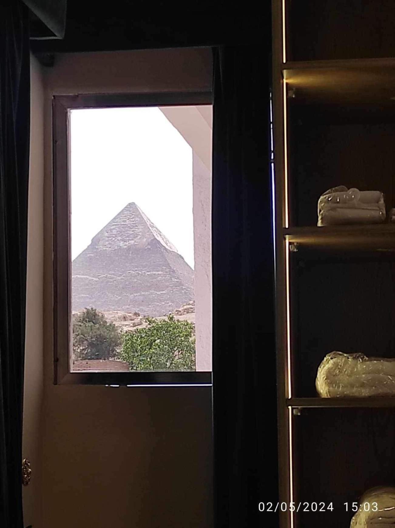 Global Pyramids View Inn Kafret el-Gabal Eksteriør bilde